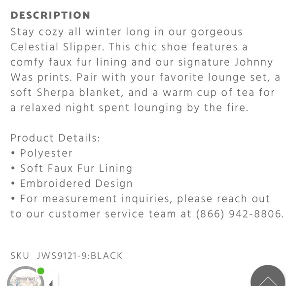 NEW JOHNNY WAS CELESTIAL SLIPPERS - Picture 8 of 8